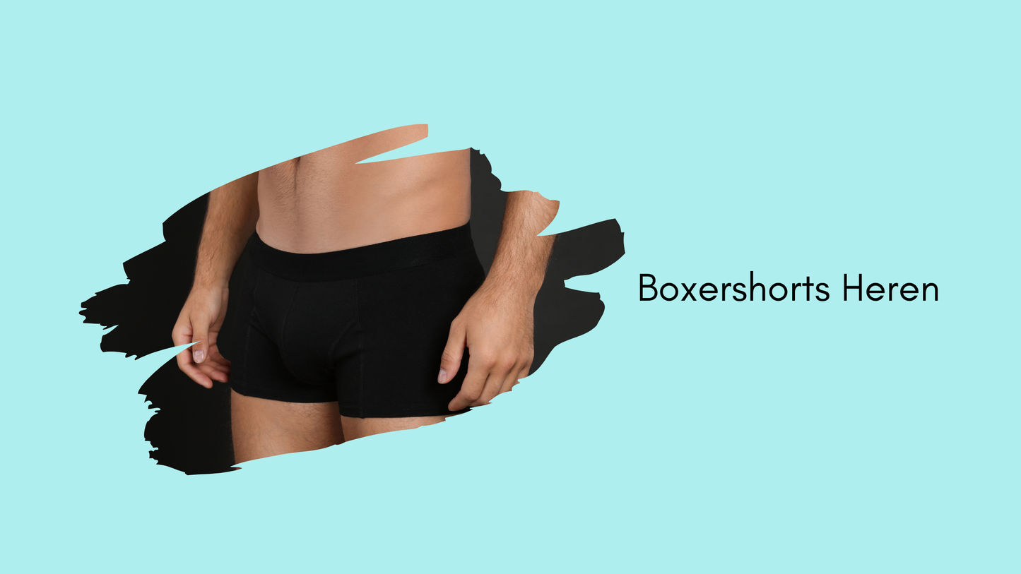 Set Heren Ondergoed - Zwarte Onderhemd en Zwarte Boxershort - Maat M - 6 Stuks